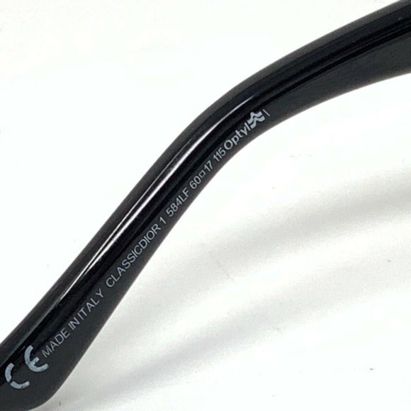 Vintage Dior Sunglasses Shiny Black PEARL Logo CLASSICDIOR 1 584LF 60 []17 Optyl main image 10